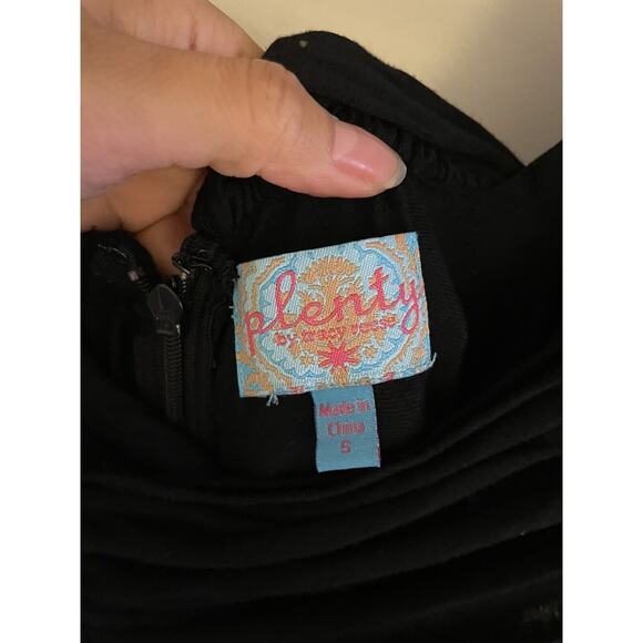 Anthropologie Black One-Shoulder Mini Dress - Picture 3 of 12